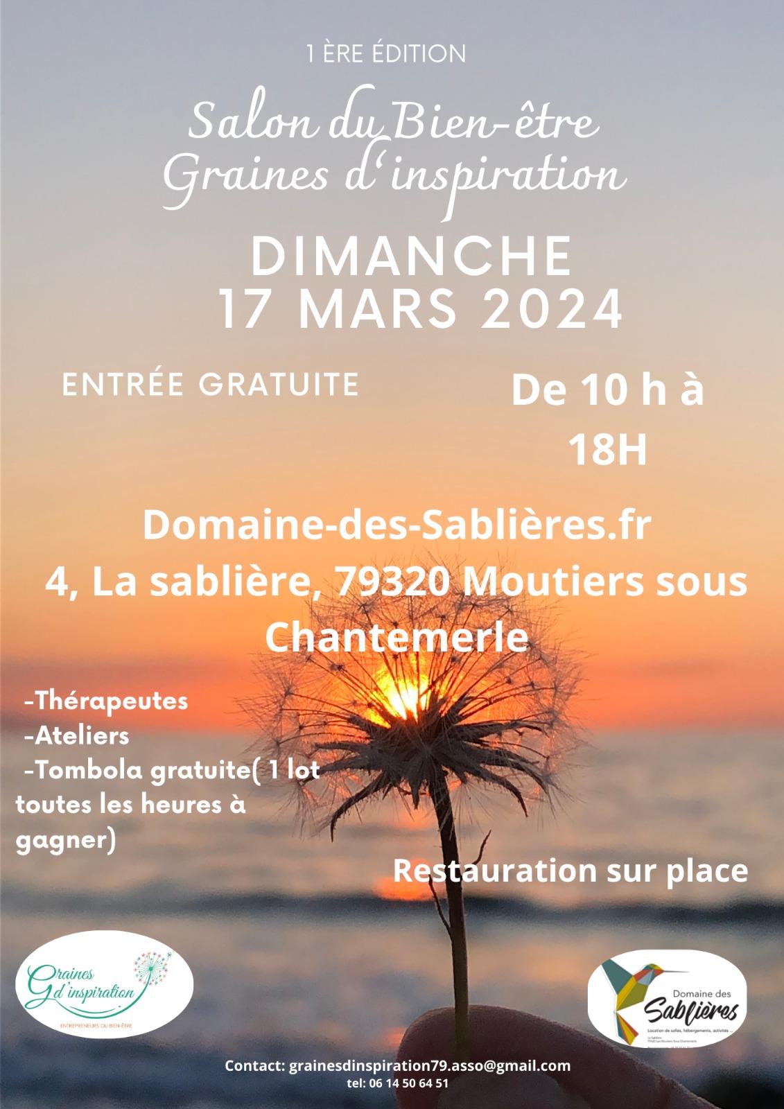 Afiiche salon graines d inspiration du 17 mars 2024